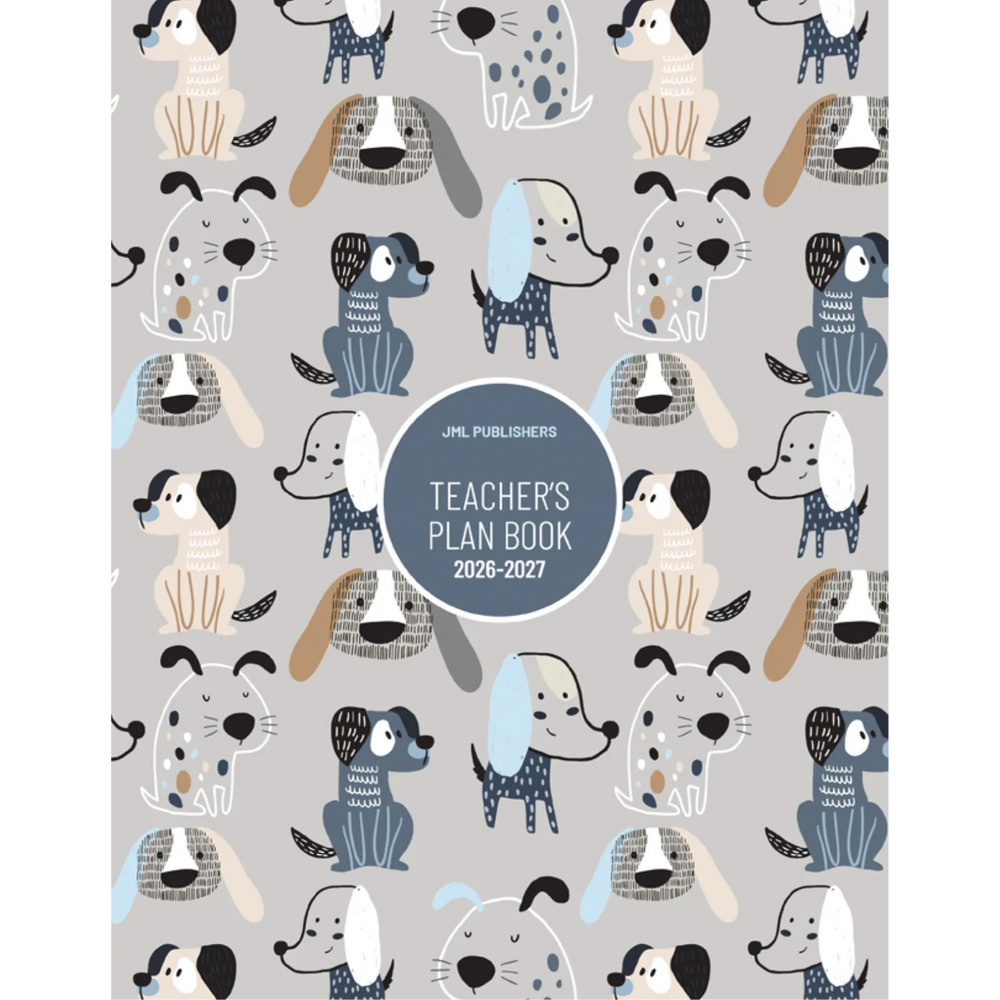 Teacher planner 2026-2027, Weekly plan book 5 periods dated + 3 acetates + 10 ruled sheets + 1 pocket