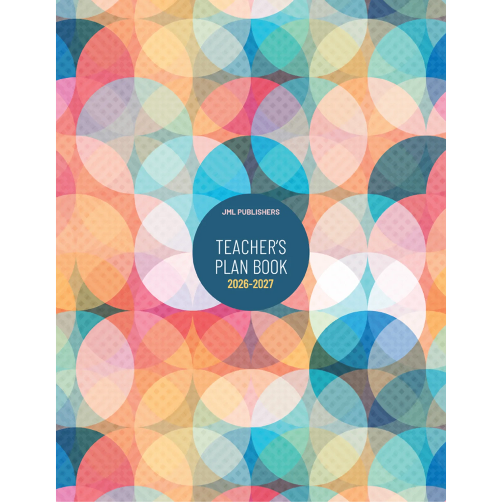 Teacher planner 2026-2027, Daily plan book 4 periods + record of marks 8 groups