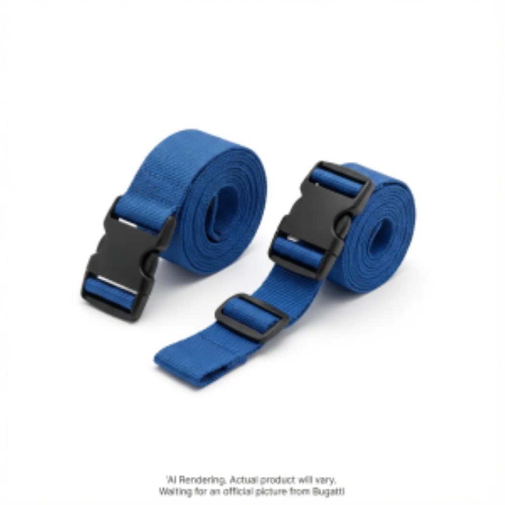 Downtown Essentials 2Pcs Luggage Straps TAC2632BU-BLUE