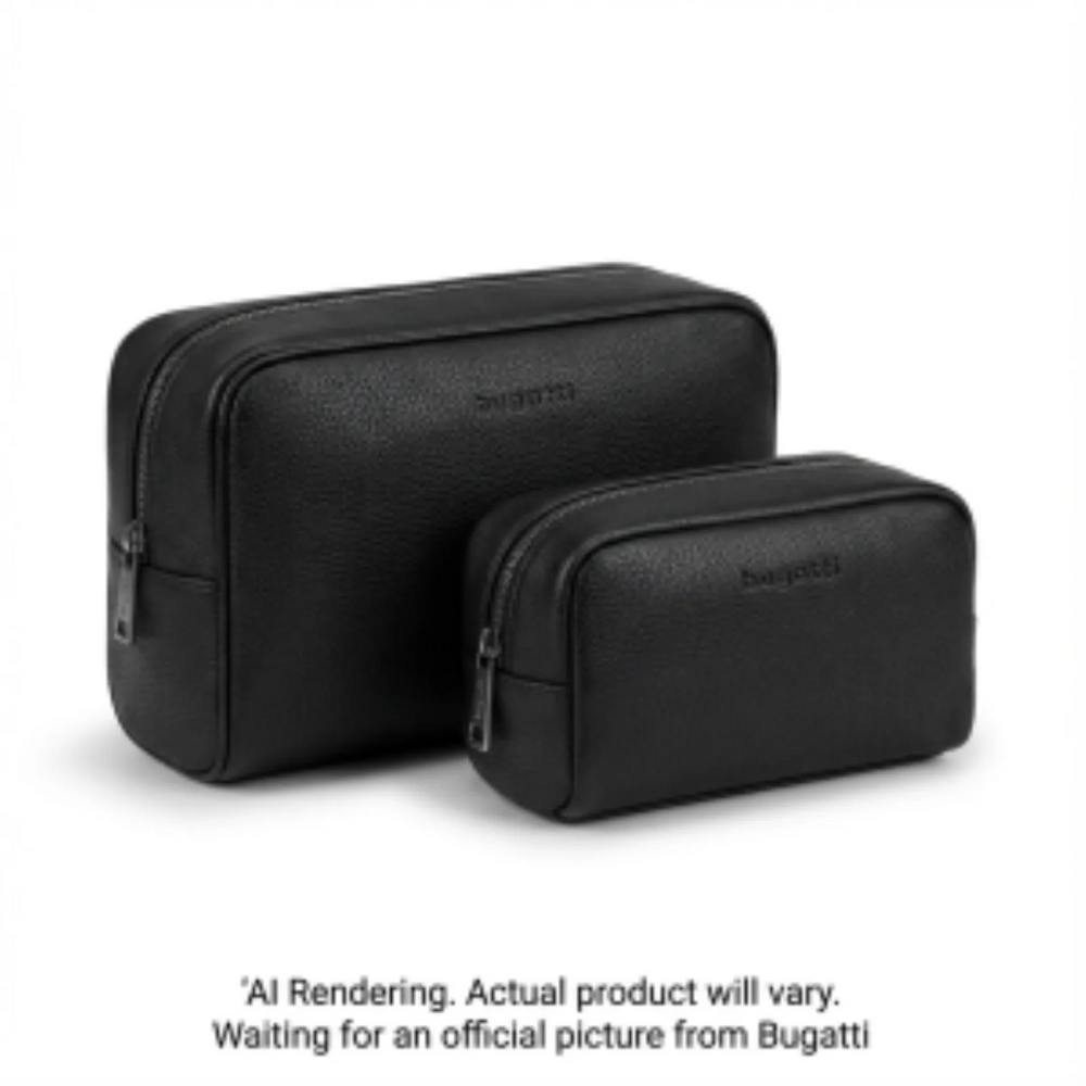 Bugatti Gift Giving Toiletry Bag Set Of 2 Pu