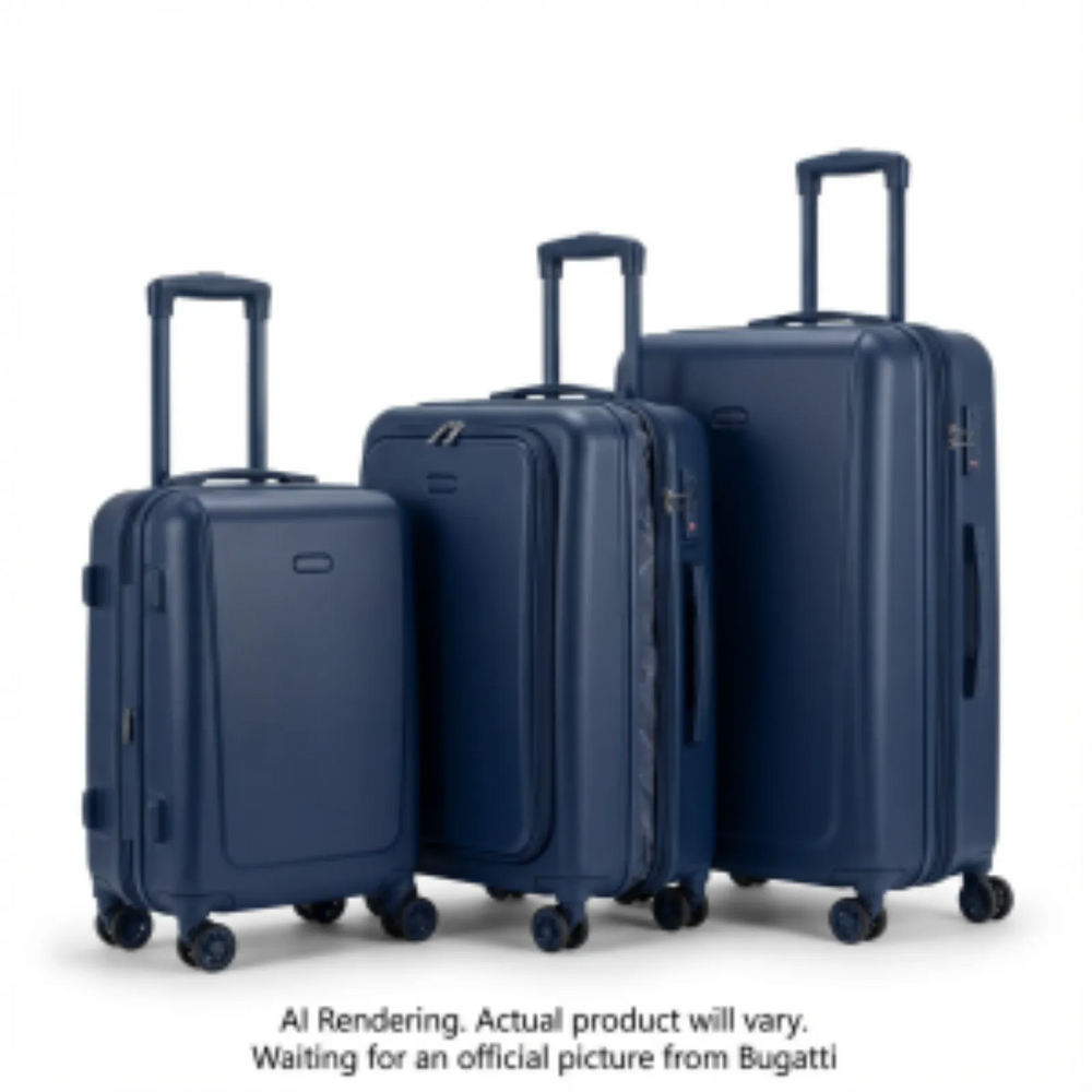 Manchester - Bugatti - 3 Pcs Luggage Set - Abs