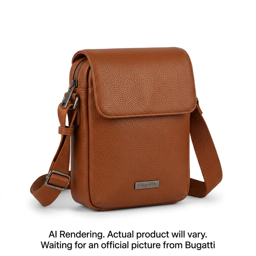 Bugatti- Crossbody bag- Palermo- PU- Cognac