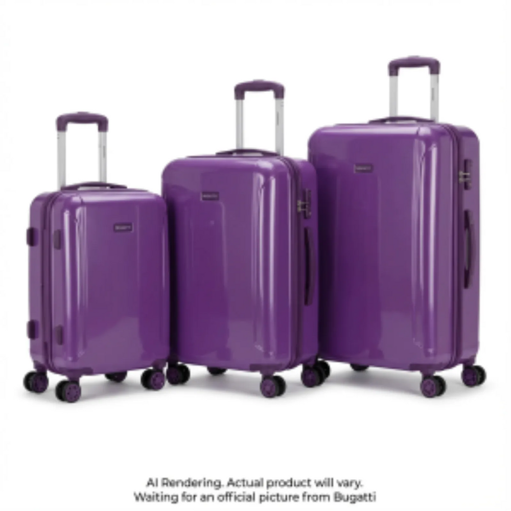Swiss Mobility LAX 3-Piece ABS Luggage Set - Purple