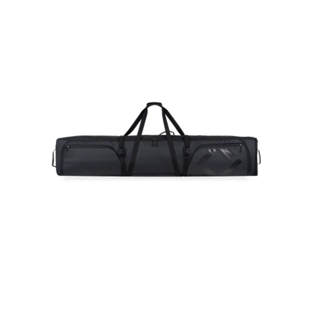 K&B Sport Adj. Double Ski Bag On Wheels - Black
