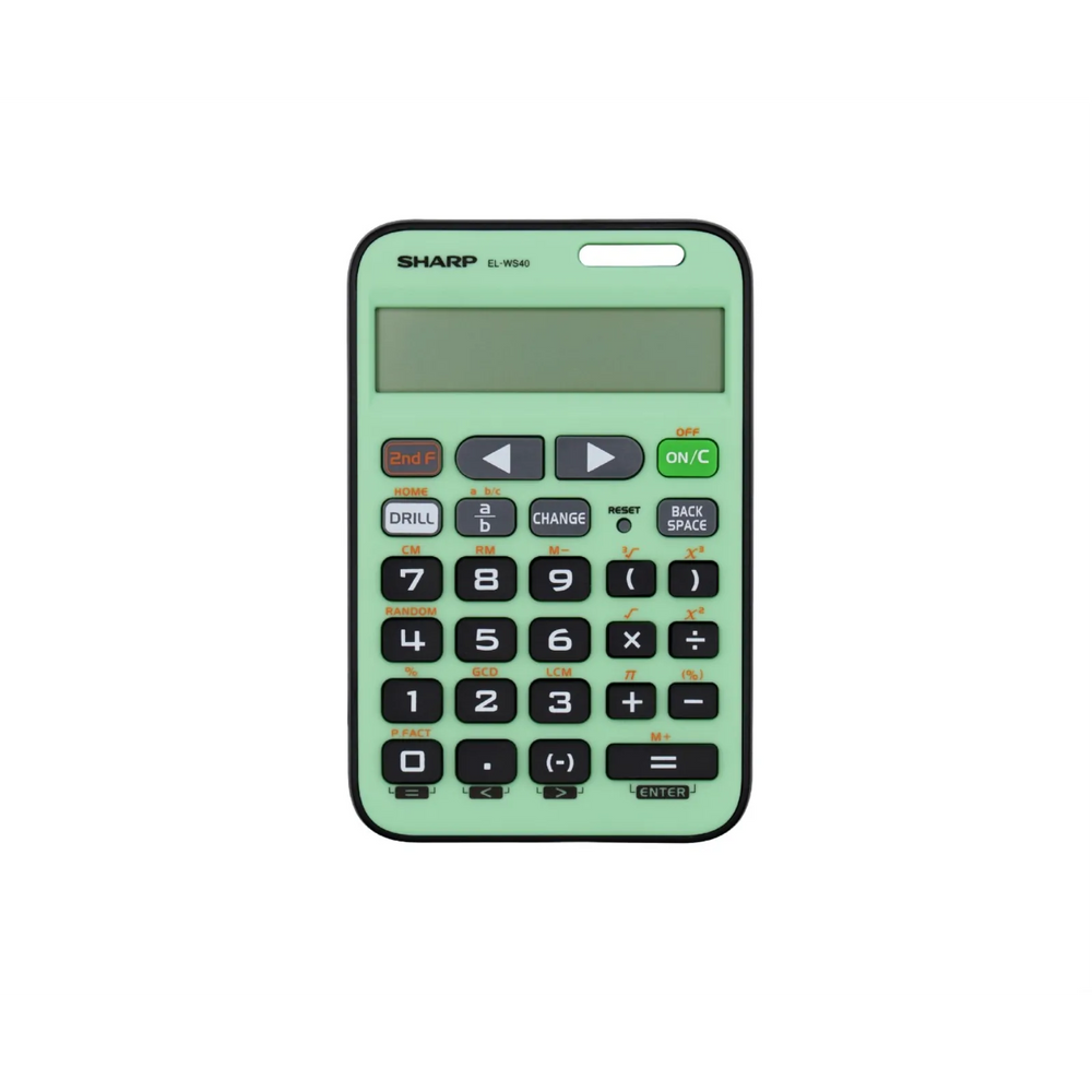 Sharp ELWS40GR Scientific Calculator - Green