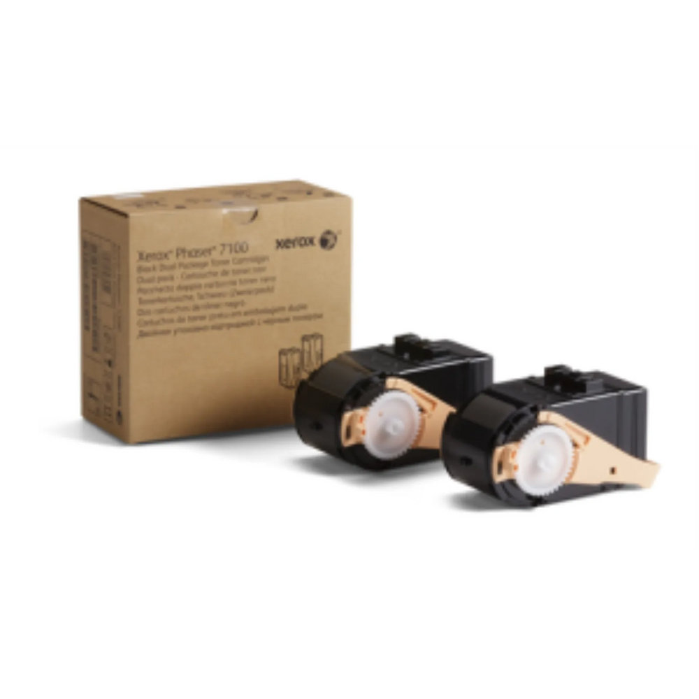 XEROX BLACK DUAL PACKAGE TONER FOR PHASER 7100
