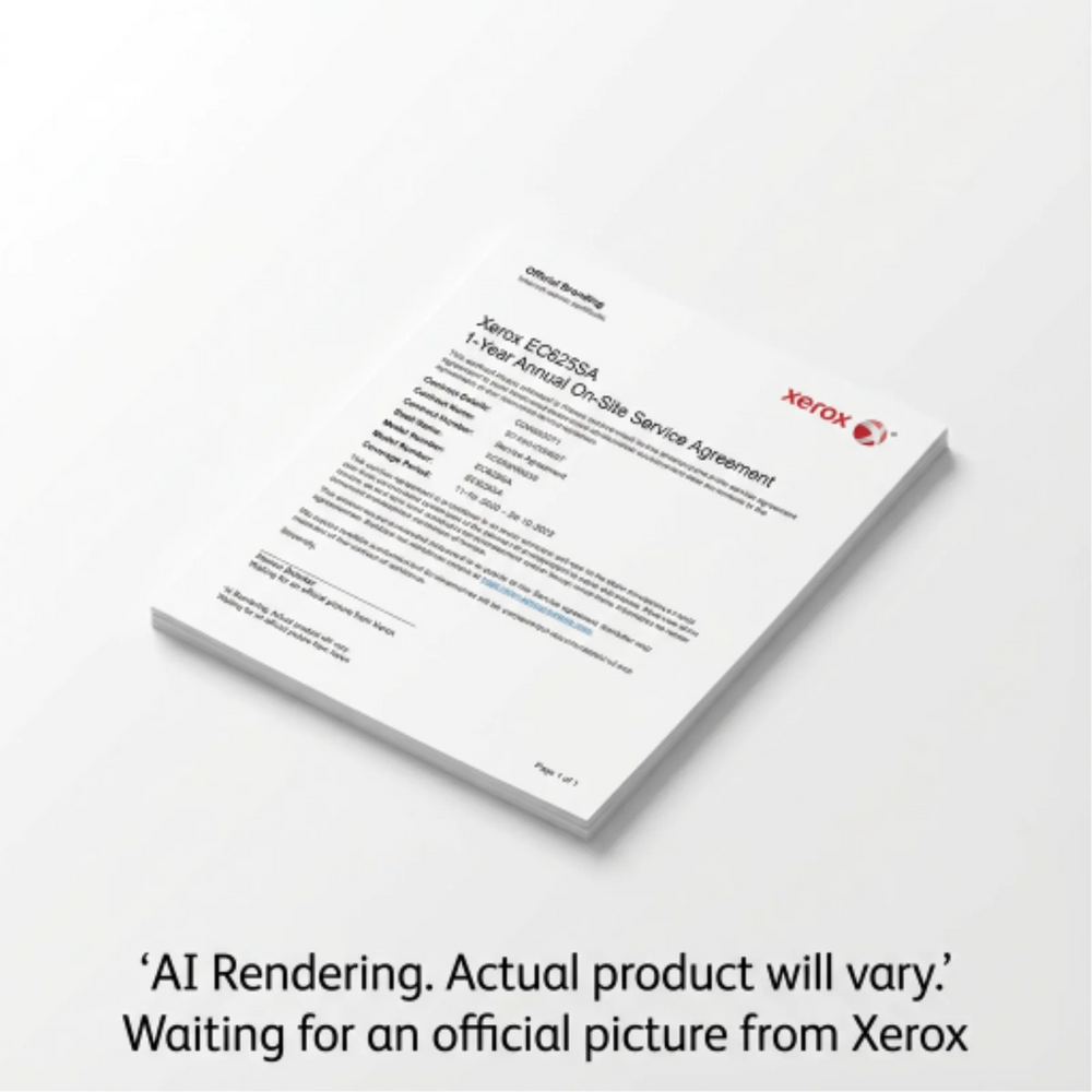 Xerox 1 Year Annual On-Site Service, Orderable If Pr