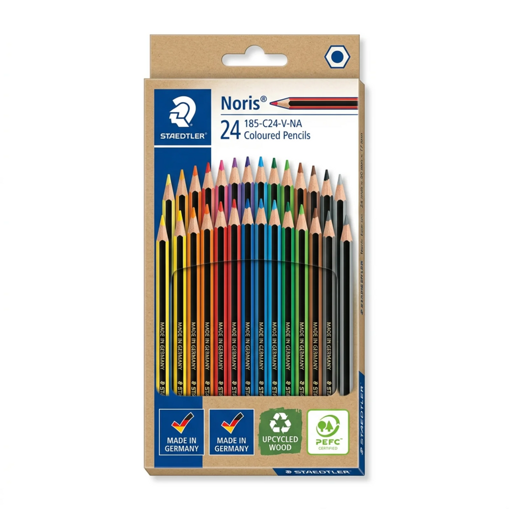 Noris colour coloured pencils, 24-piece set, 100% PEFC