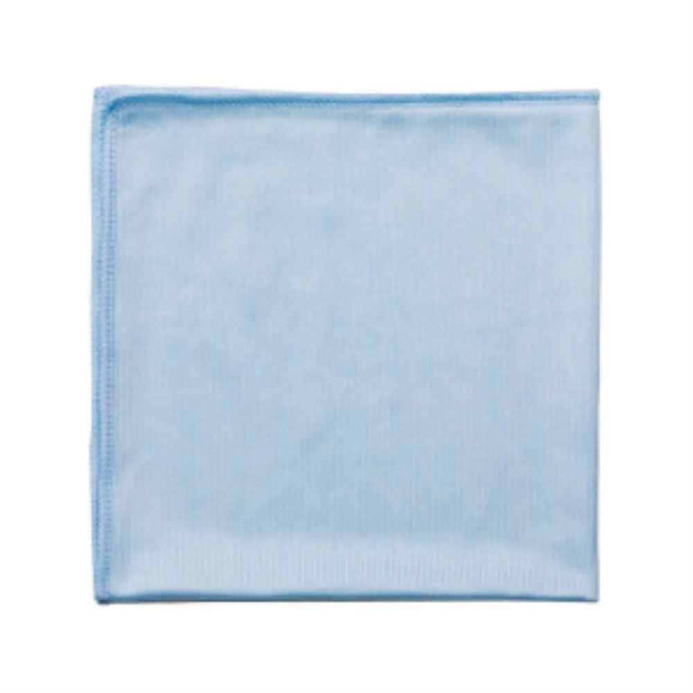 16”x16” Glass/Mirror Microfiber Cloth Blue (Pack of 10)