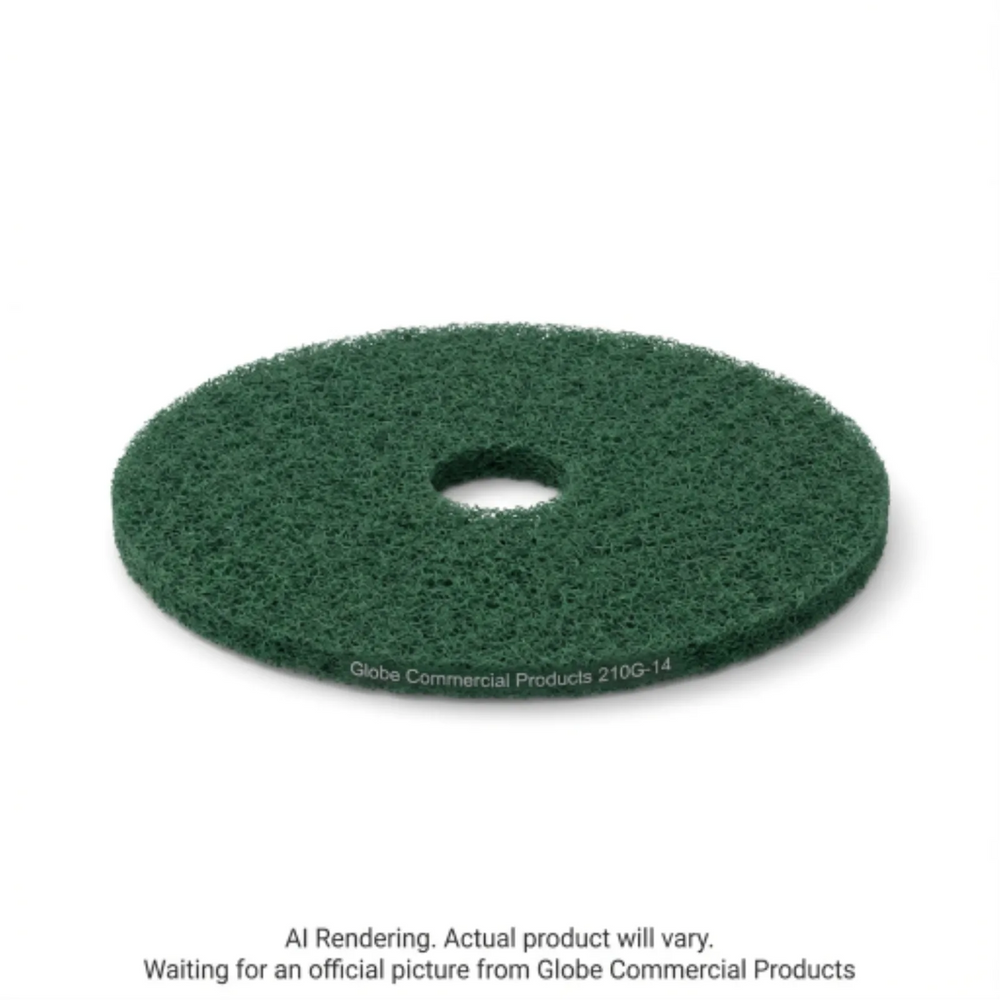 14" Green Scrubbing Floor Pad