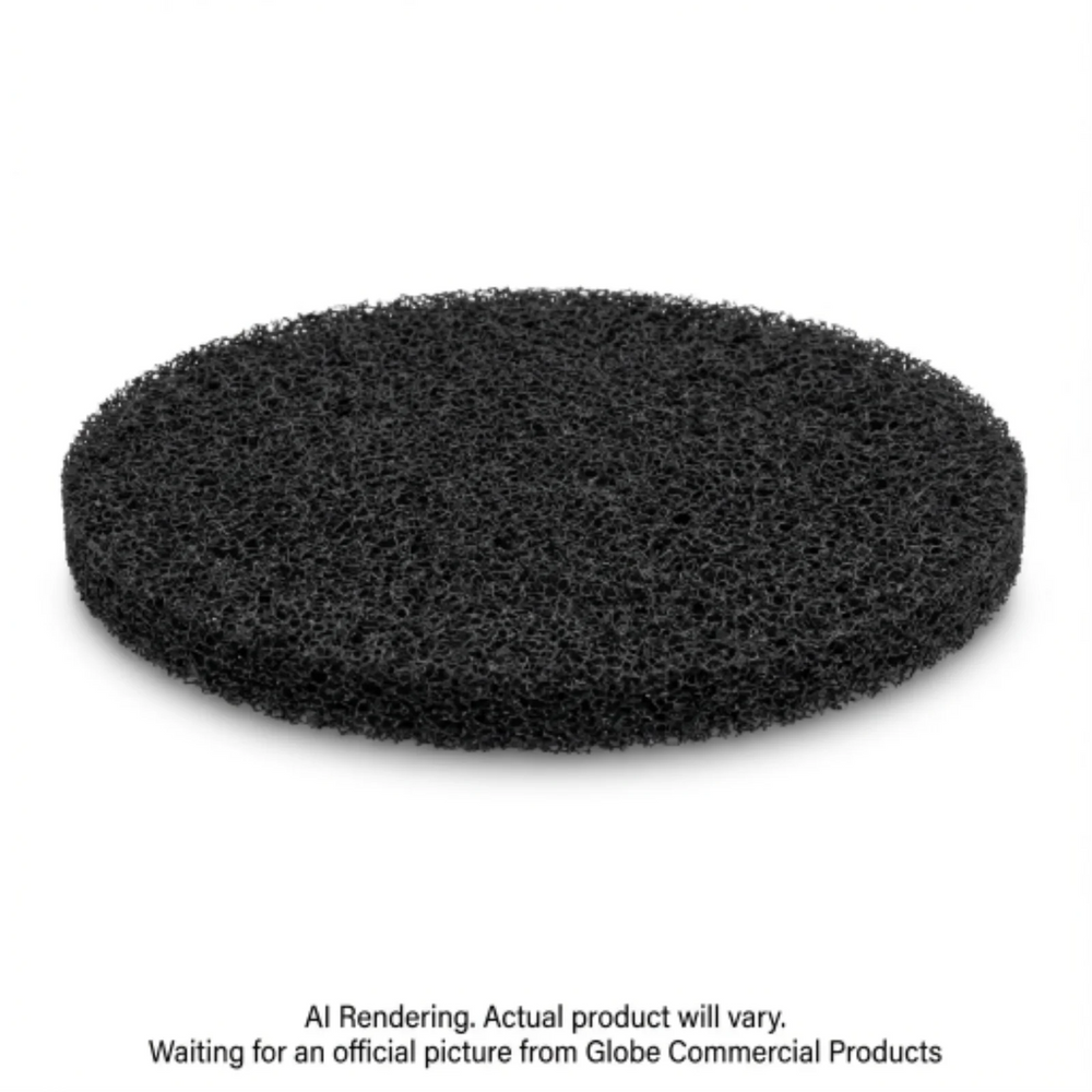 15" Black Stripping Floor Pad