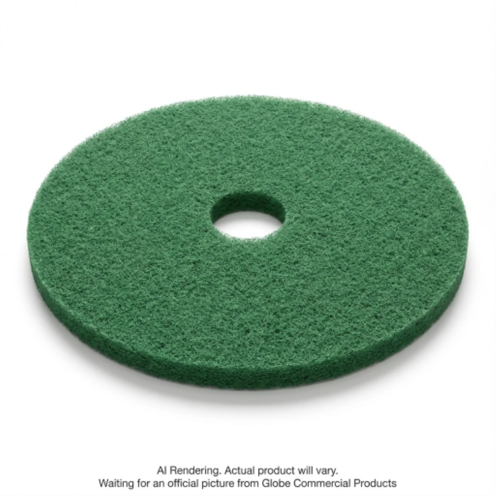 19" Green Scrubbing Floor Pad