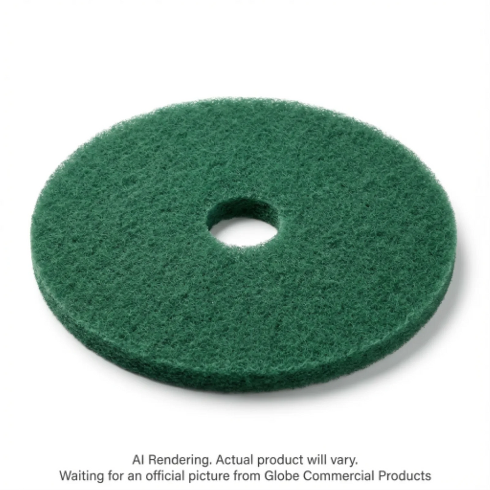 15" Green Scrubbing Floor Pad