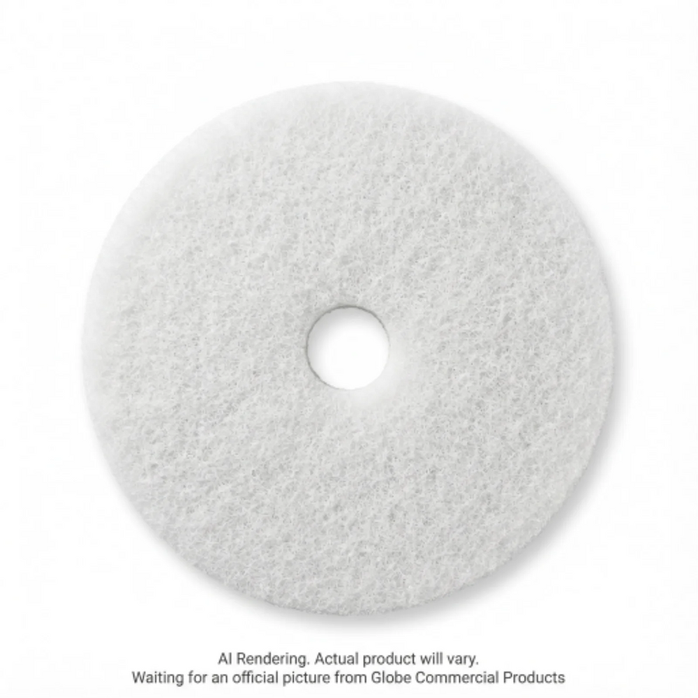 16" White Super Polish Floor Pad
