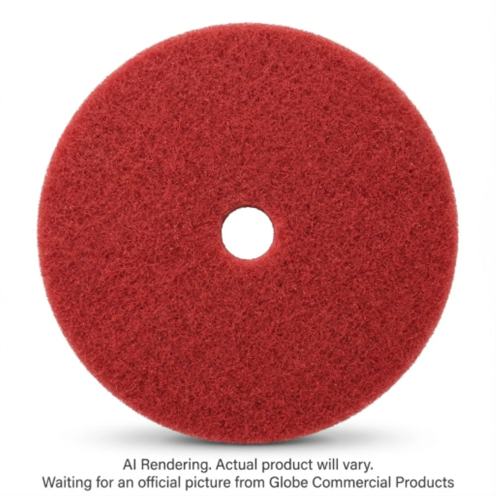 14" Red Buffing Floor Pad