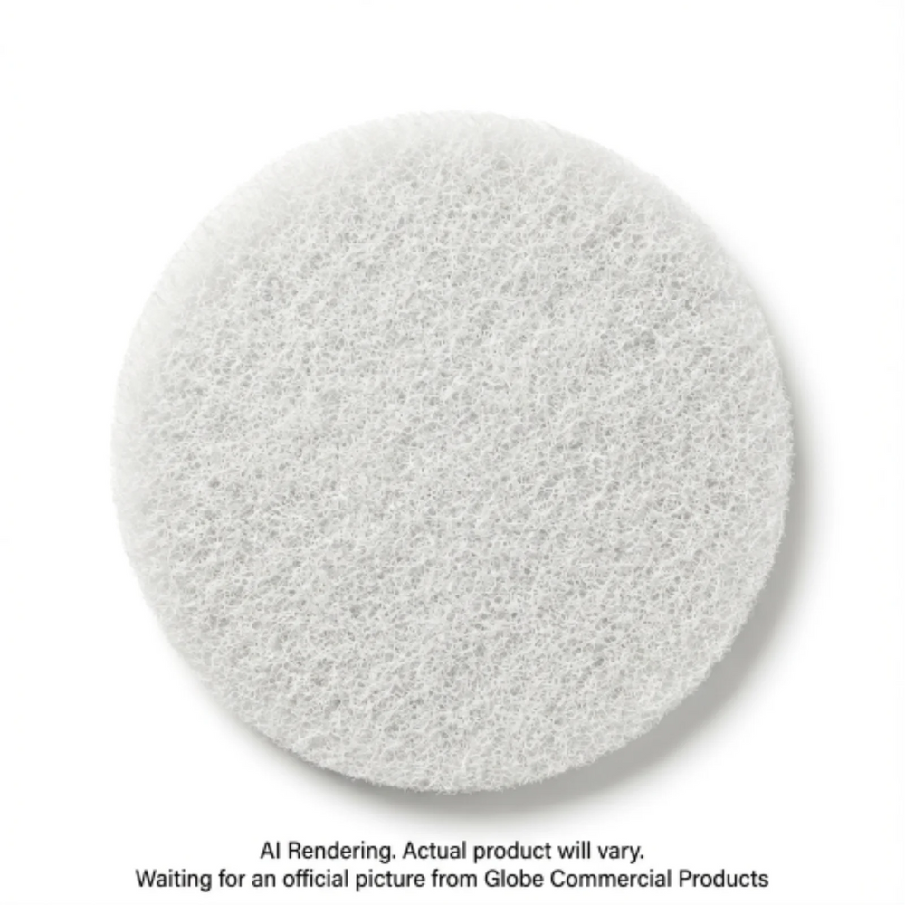 10" White Super Polish Floor Pad