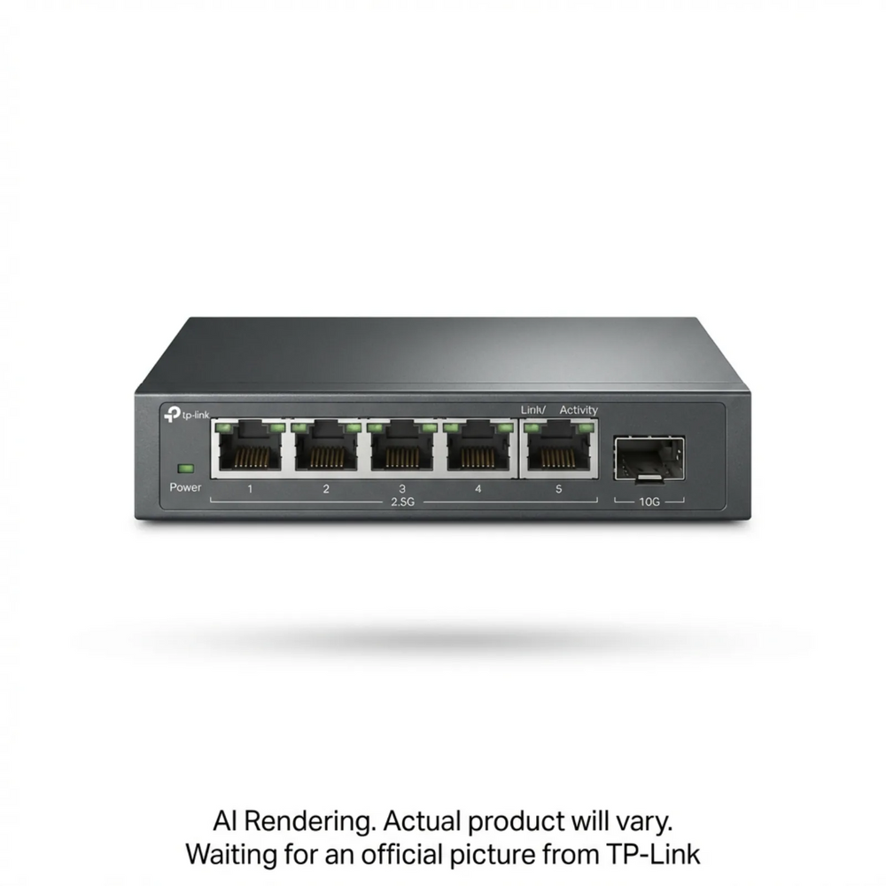 Omada 5-Port 2.5GBASE-T Easy Managed Switch with 1 10GE SFP+ Slot