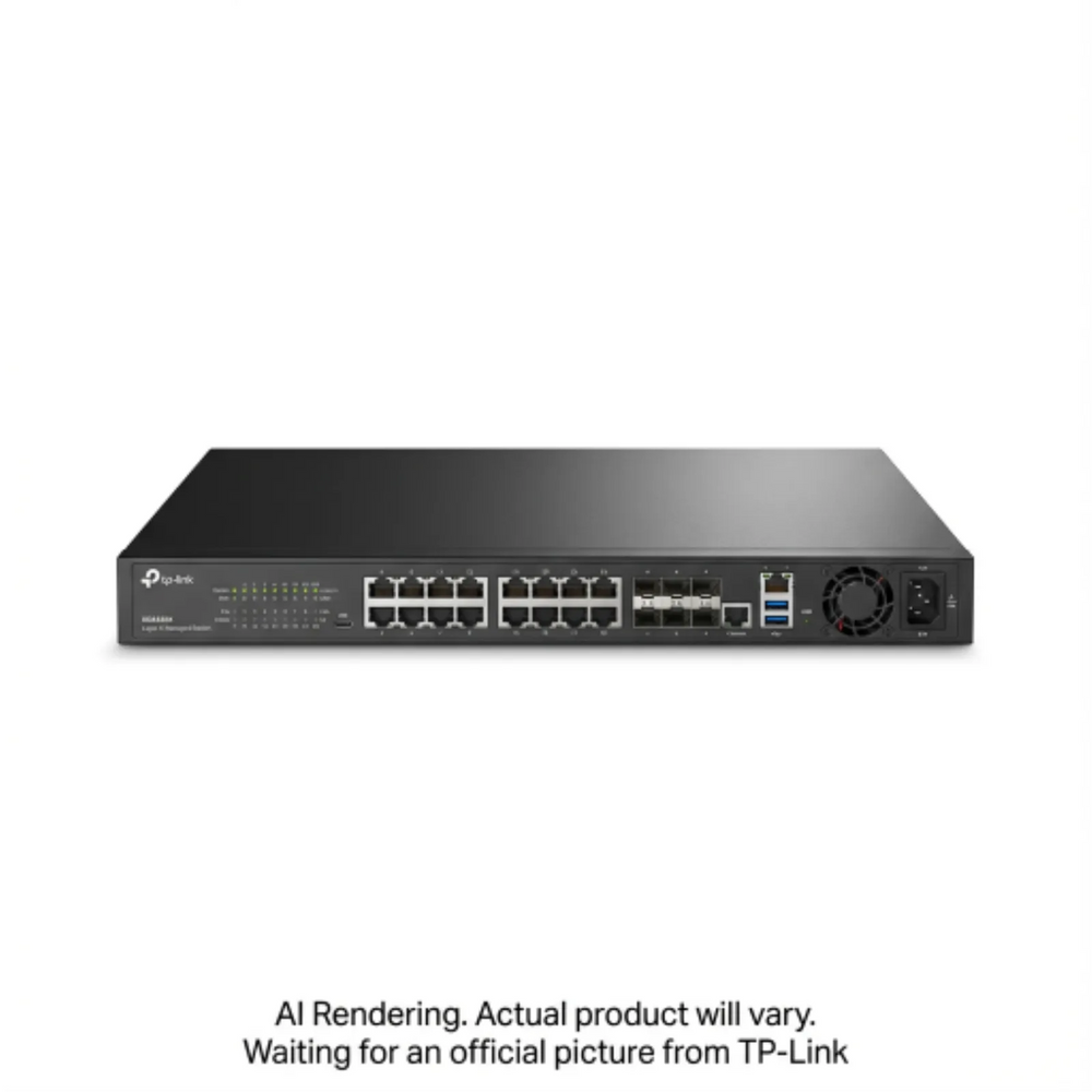 Omada 24-Port Gigabit Stackable L3 Managed Switch with 4 10GE SFP+ Slots