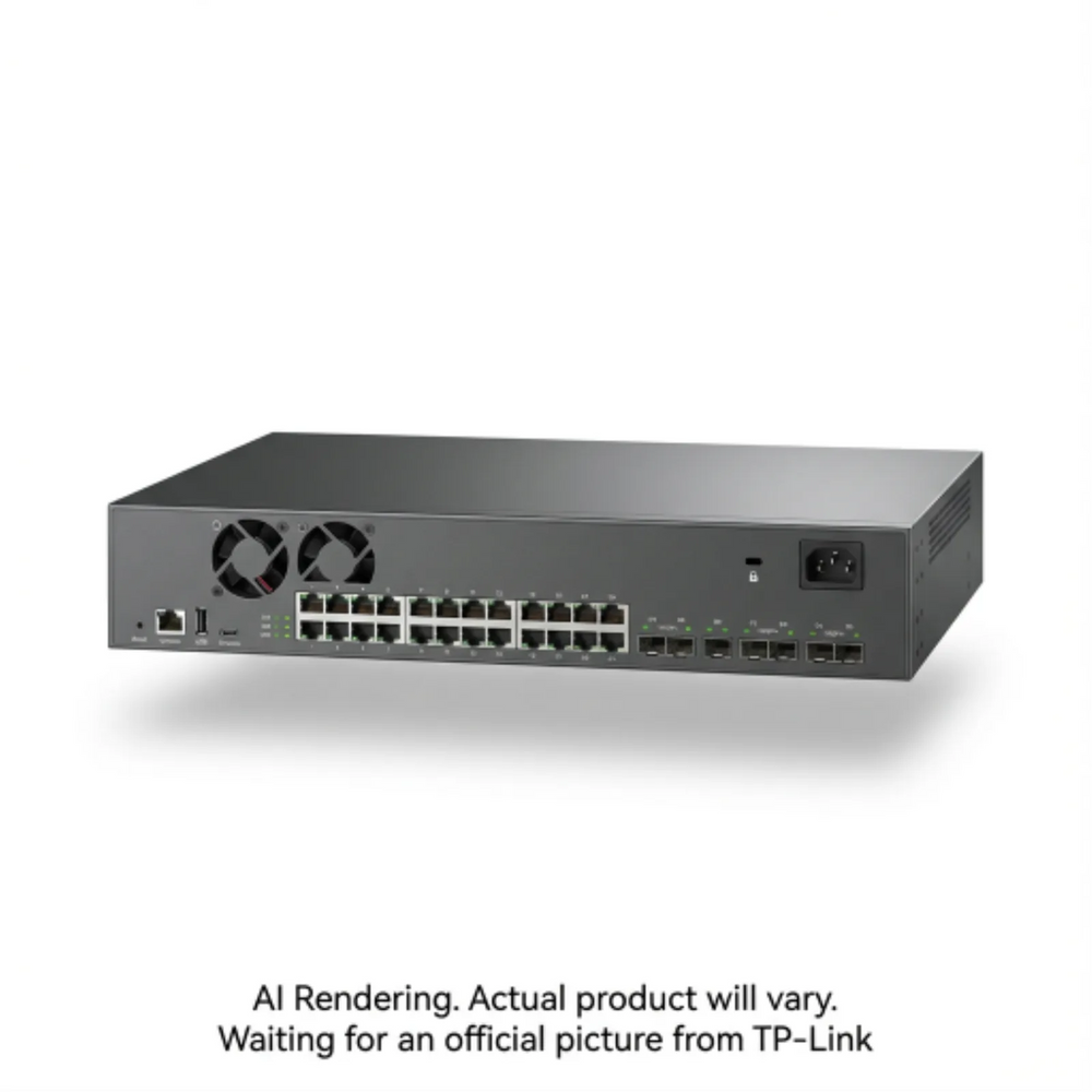 Omada 24-Port 10GBASE-T L2+ Managed Switch with 8 10GE SFP+ Slots
