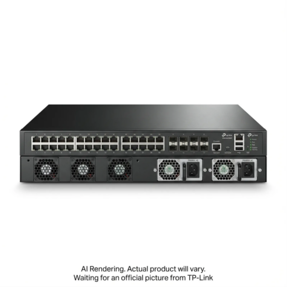 Omada 48-PortGigabit Stackable L3 Managed PoE+ Switch with 6 10GE SFP+ Slots