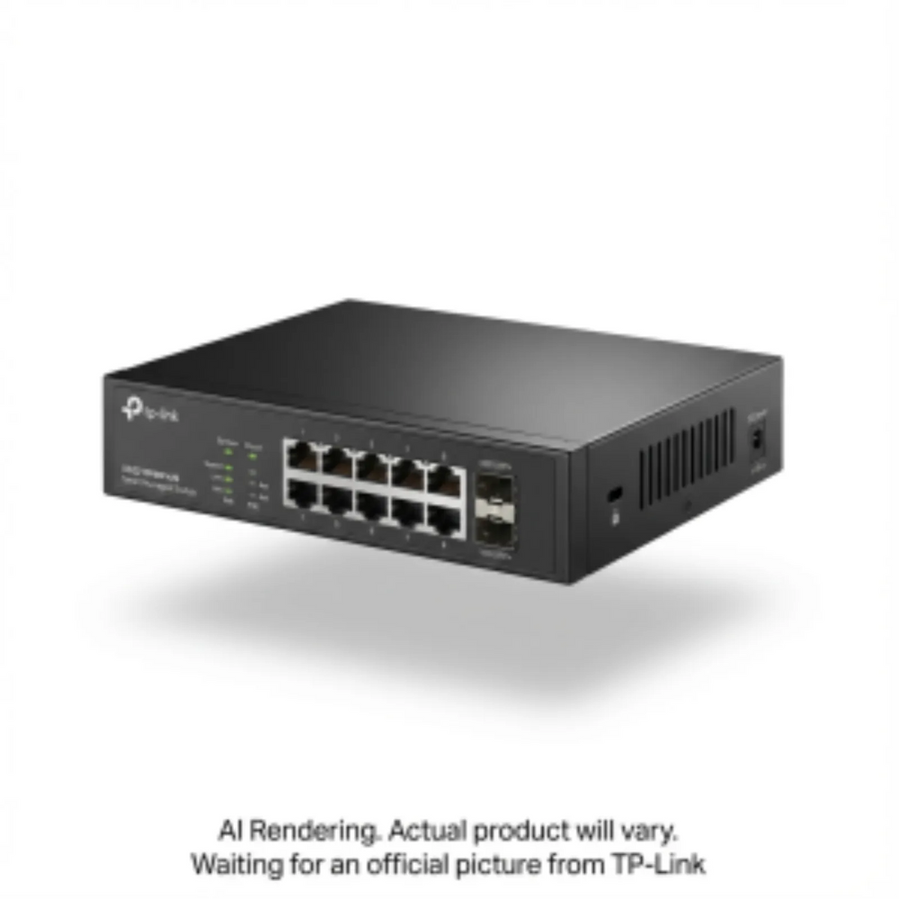 Omada 8-Port 2.5GBASE-T and 2-Port 10GE SFP+ Smart Switch with 8-Port PoE+