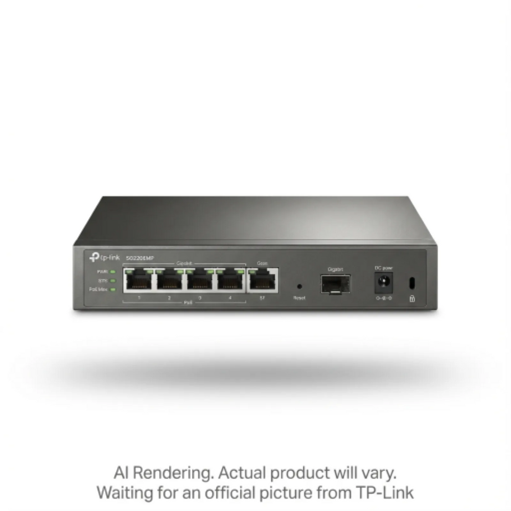 Omada Access 6-Port Gigabit Switch with 4-Port PoE+