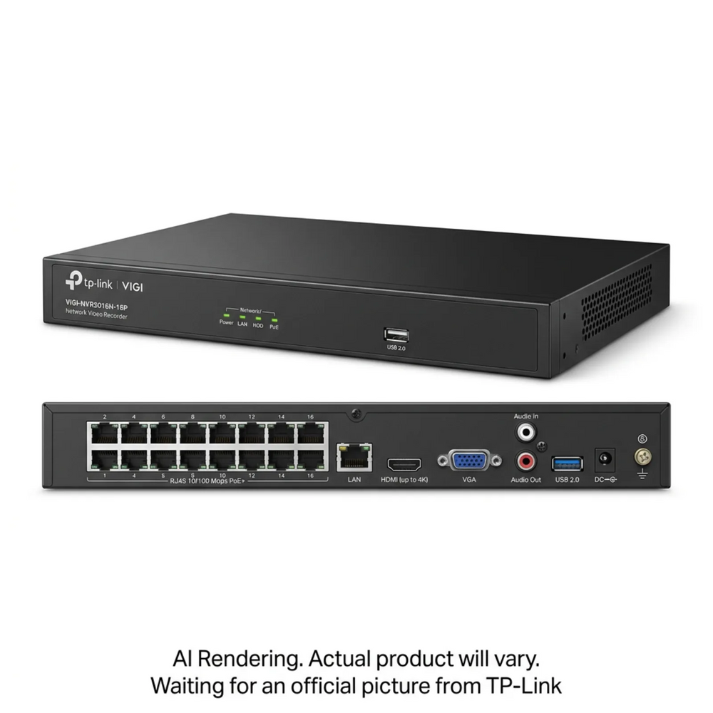 16 Channel PoE+ Network Video Recorder
