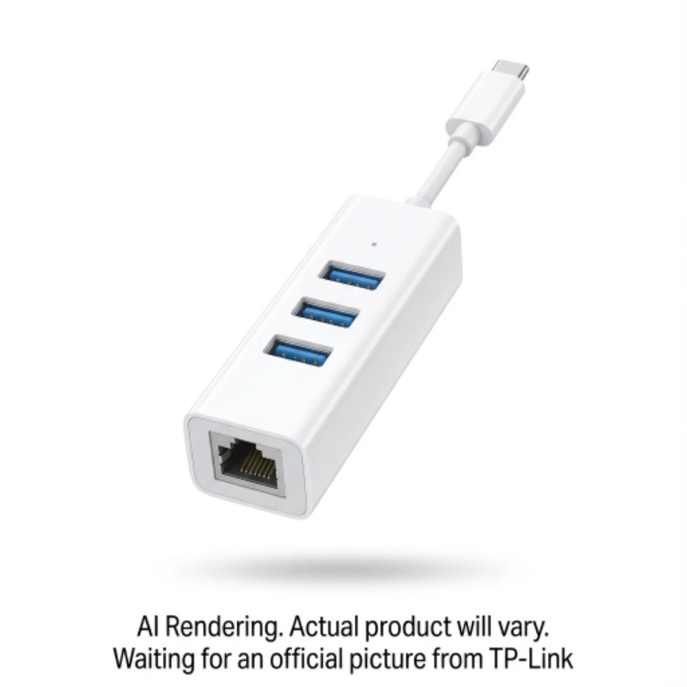 USB 3.0 Type-C to Gigabit Ethernet Network Adapter with 3-Port USB 3.0 Type-A Hub