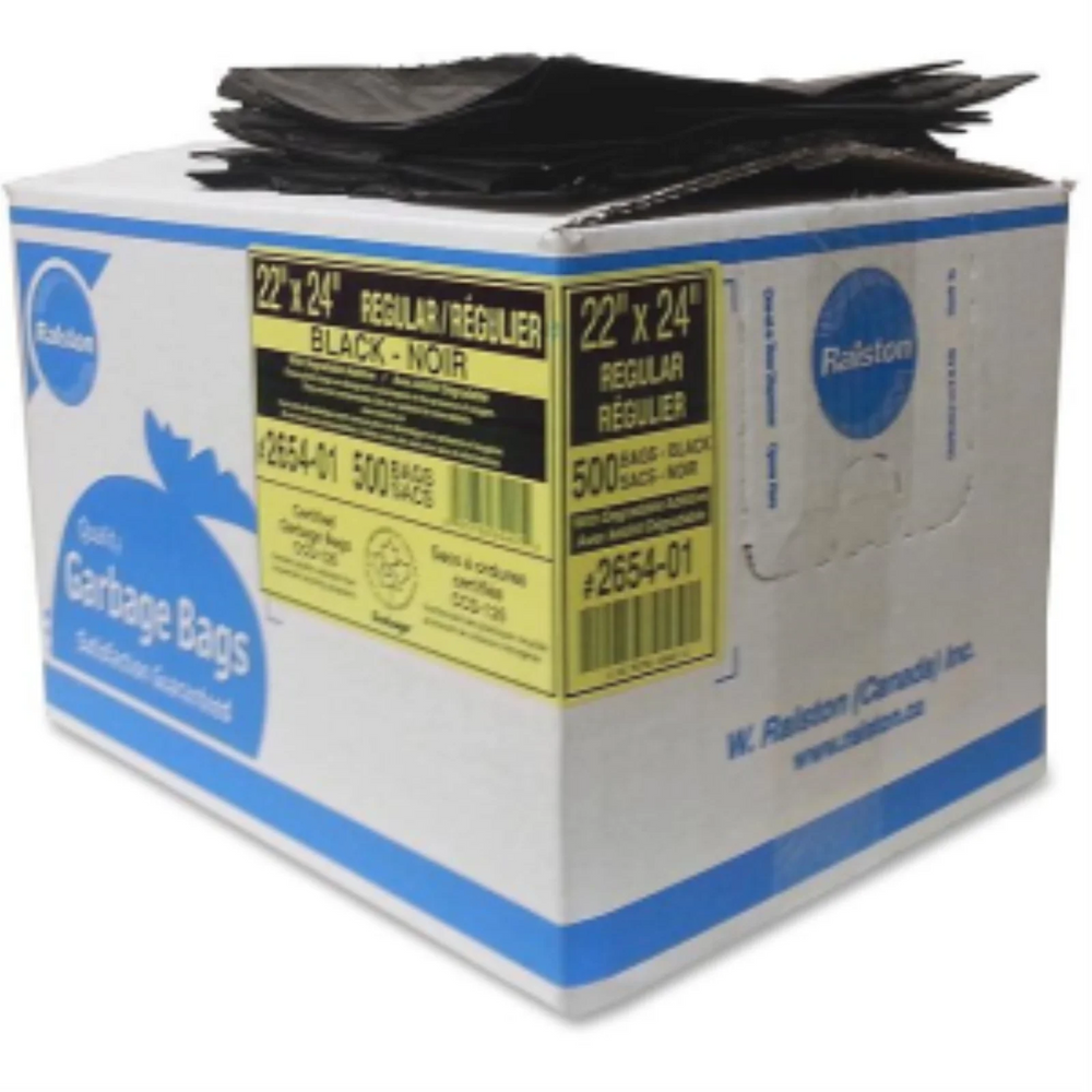 Black 22" x 24" Regular Value Plus 500's Bags