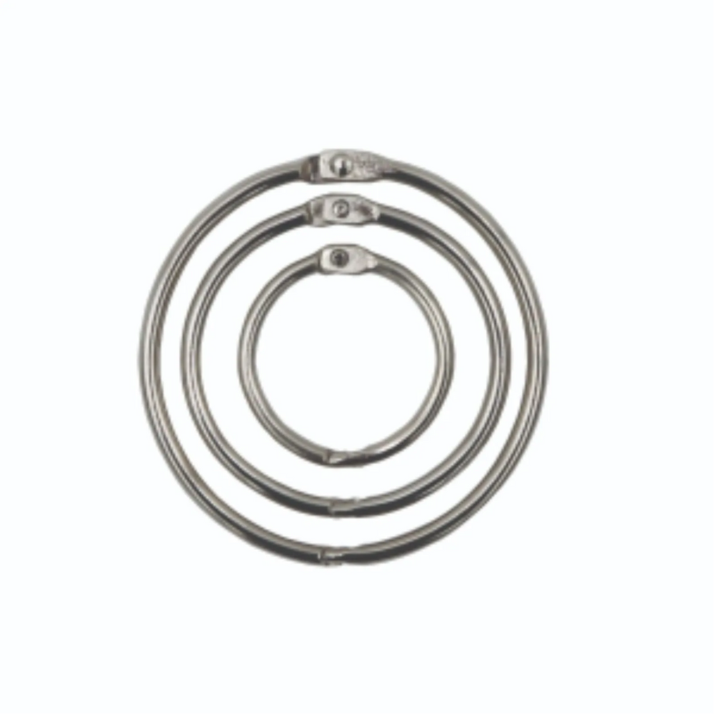 Loose Leaf Rings Assorted Sizes – 15/pk Grandeurs variées – 15/pqt