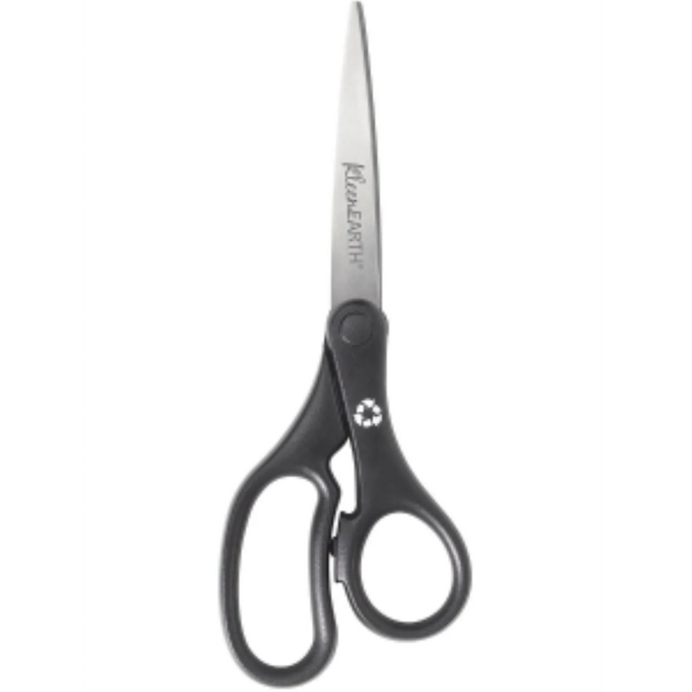 KleenEarth® 7” Straight Basic Black Handle Scissors / Ciseaux à prise droite de base KleenEarth®, 7 po – noir