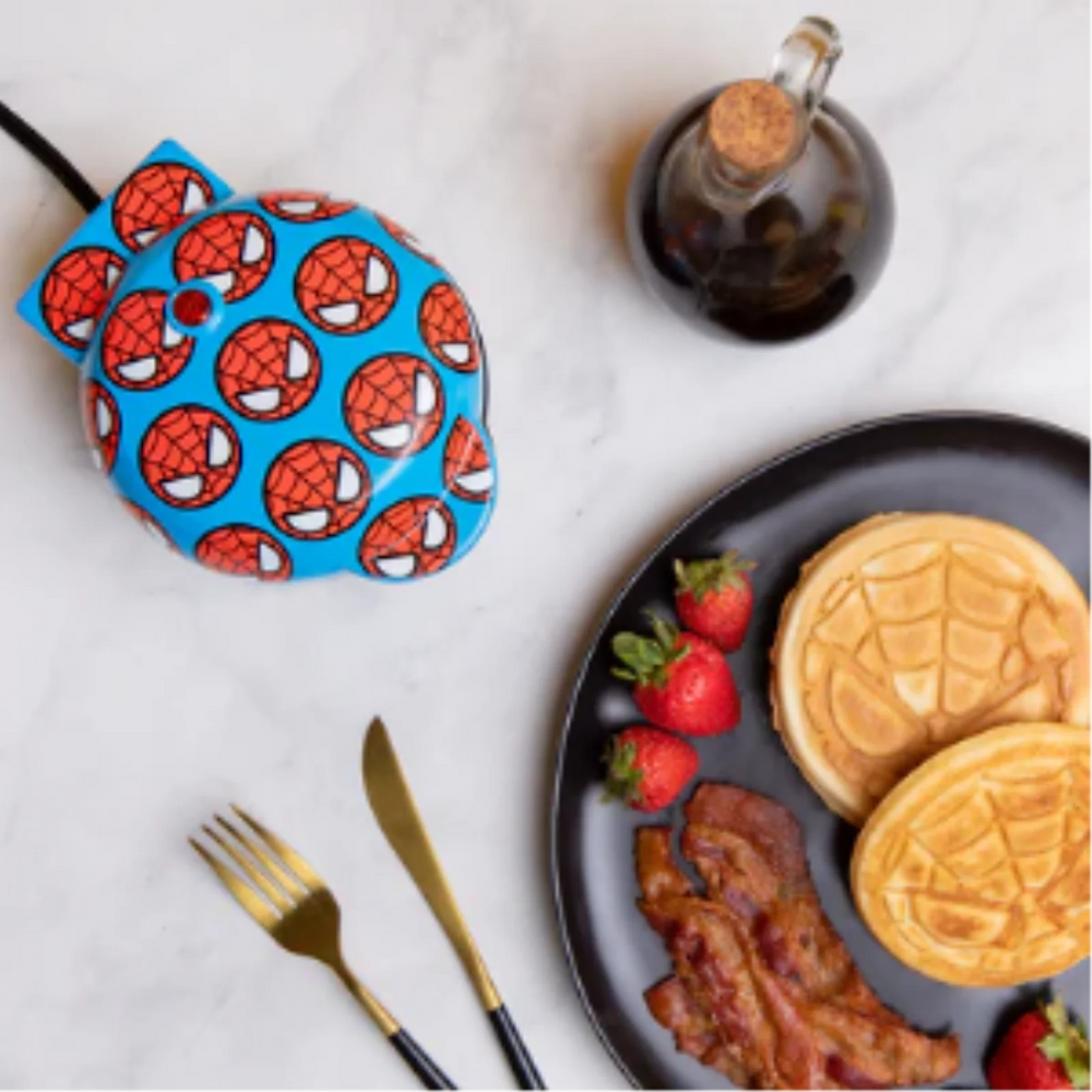 Marvel Spider-Man Mini Waffle Maker - Spidey Mask 4-Inch Character Waffle Iron