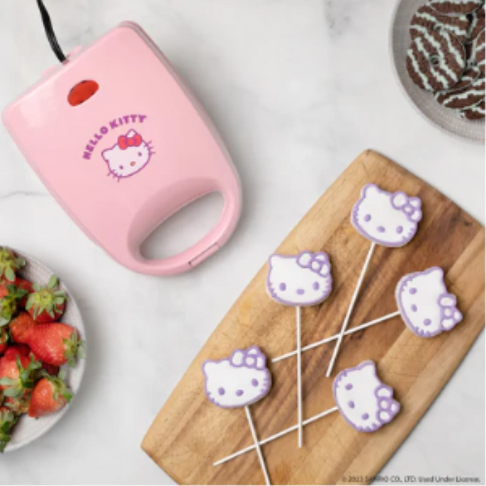 Hello Kitty Cake Pop Maker – Pink Non-Stick Electric Treat Baker – Sanrio Kitchen Collection