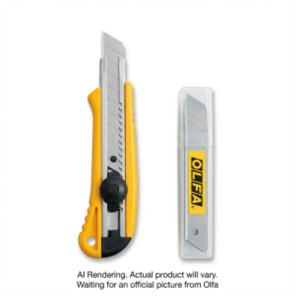 OLFA 18mm BN-L/LB10B Combo Pack Utility Knife w/Silver Blade, 10pk
