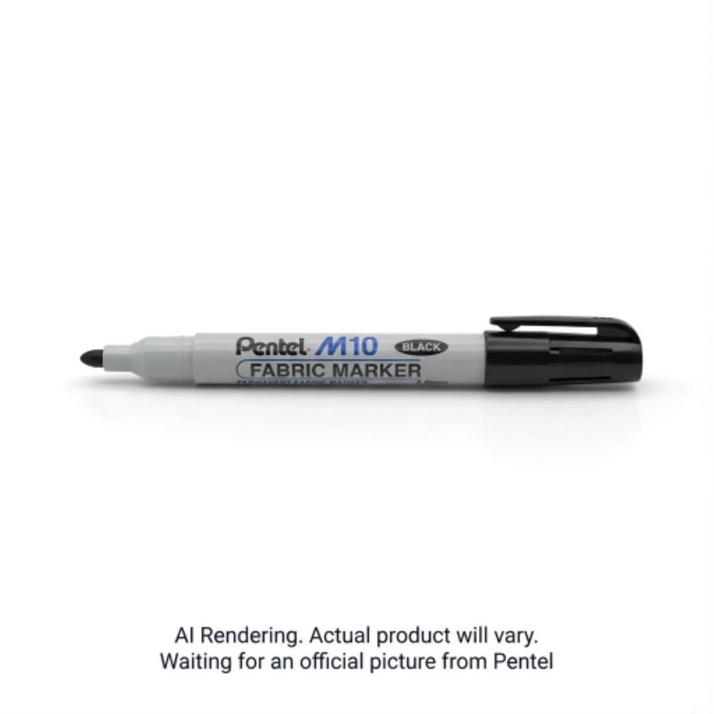 Permanent Fabric Marker (2.0mm), Black Ink