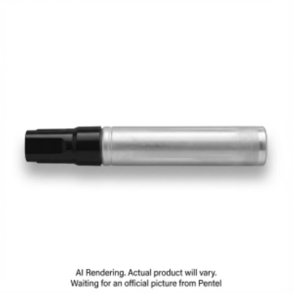 Pentel Pen Permanent Marker, Chisel Tip, Black Ink