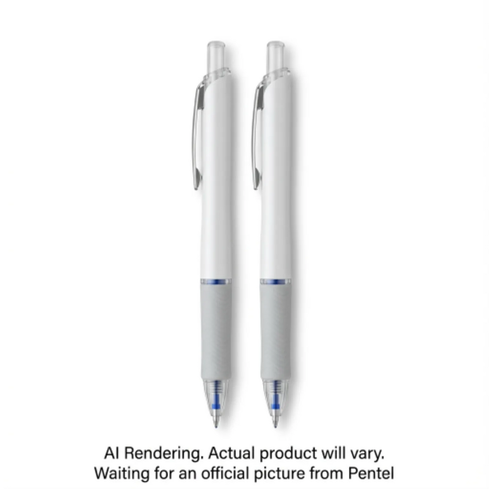 Pentel Floatune, Retractable Advanced Rollerball Pen, 0.5mm Tip, Black Ink, 2PC Pack