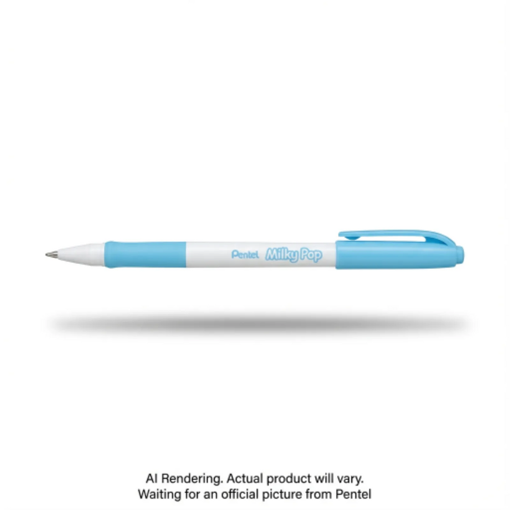 Milky Pop Pastel Gel Pen, (0.8mm), Sky Blue Ink