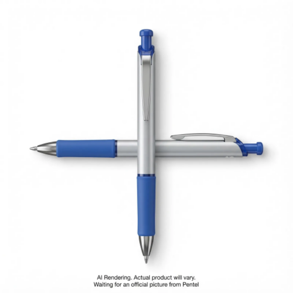 EnerGel Retractable Gel Roller, (1.0mm) Metal Tip, Blue Ink