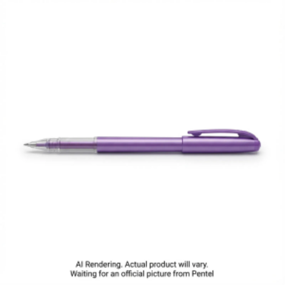 Pentel Arts Slicci Metallic (0.8mm) Needle Tip Med Gel Pen Violet Metallic Ink