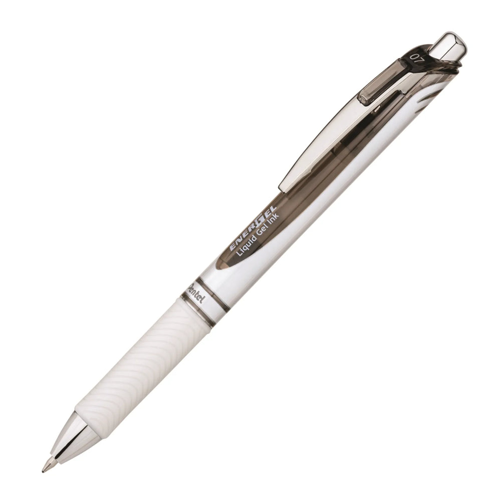 EnerGel Pearl Liquid Gel Pen, (0.7mm) Metal Tip, Black Ink