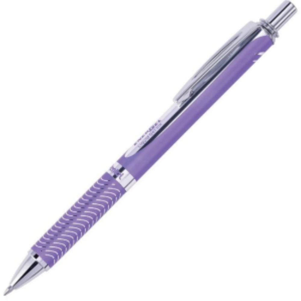 EnerGel Alloy Retractable Premium Liquid Gel Pen, (0.7mm) Metal Tip, Violet Barrel, Violet Ink