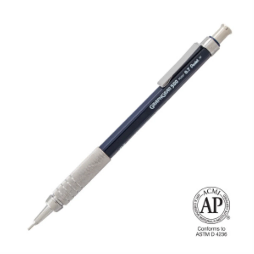 GraphGear 500 Mechanical Drafting Pencil (0.7mm), Blue Barrel