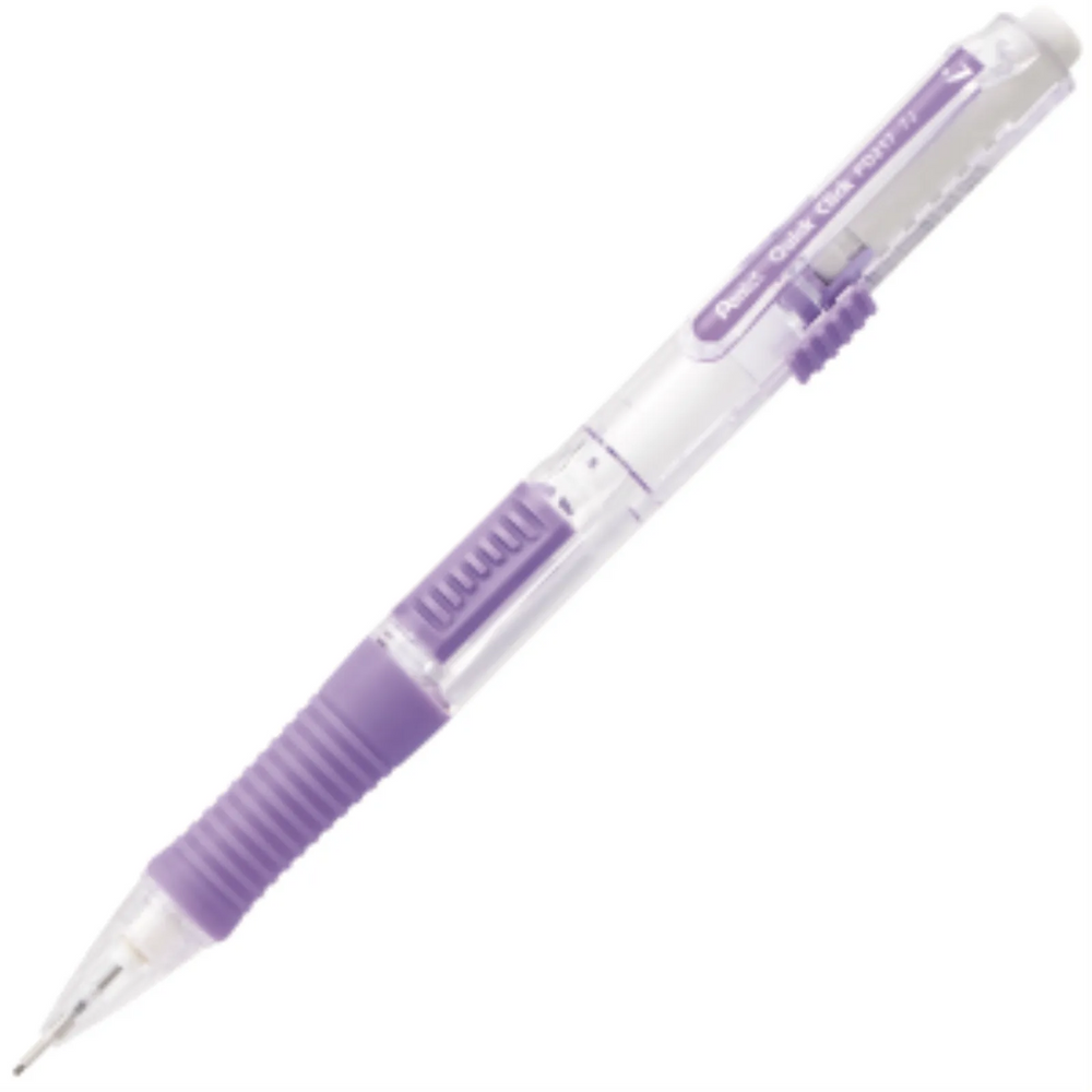 Quick Click Retractable Mechanical Pencil (0.7mm), Violet Barrel