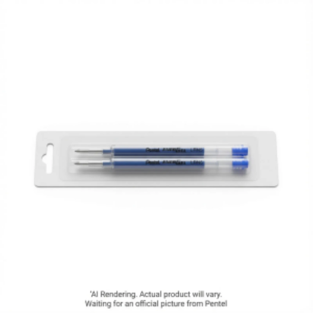 Refill Ink - For EnerGel Gel Pen, (0.5mm), Needle Point, Blue Ink, 2PC Pack
