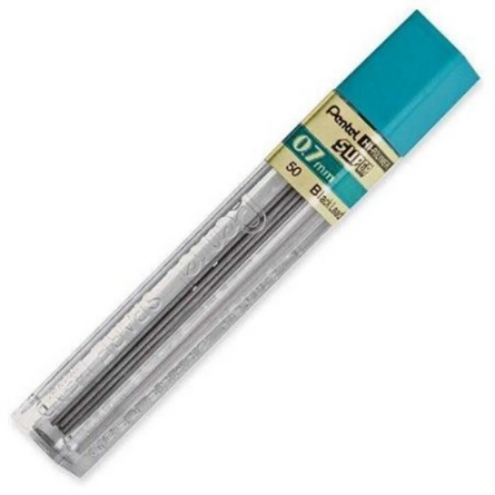 Super Hi-Polymer Lead Refill (0.7mm), 2B, 12 Leads per Tube