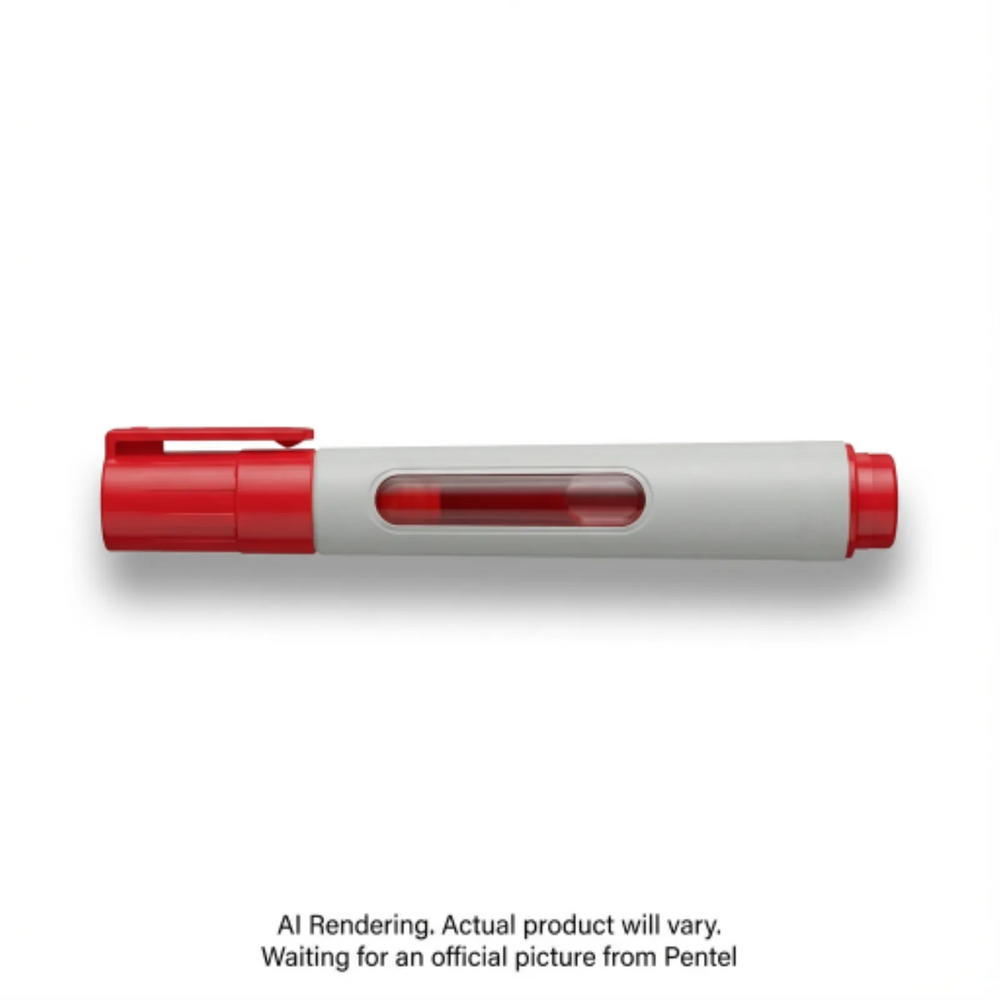 Easyflo White Board Marker, Bullet Point, (6.0mm) Red Ink