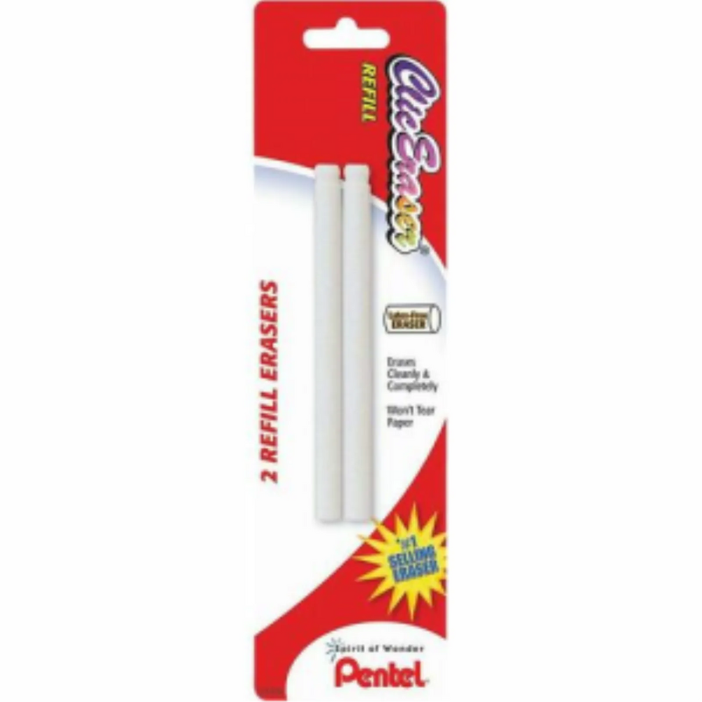 Refill Eraser For Pentel Clic Erasers, 2PC Pack