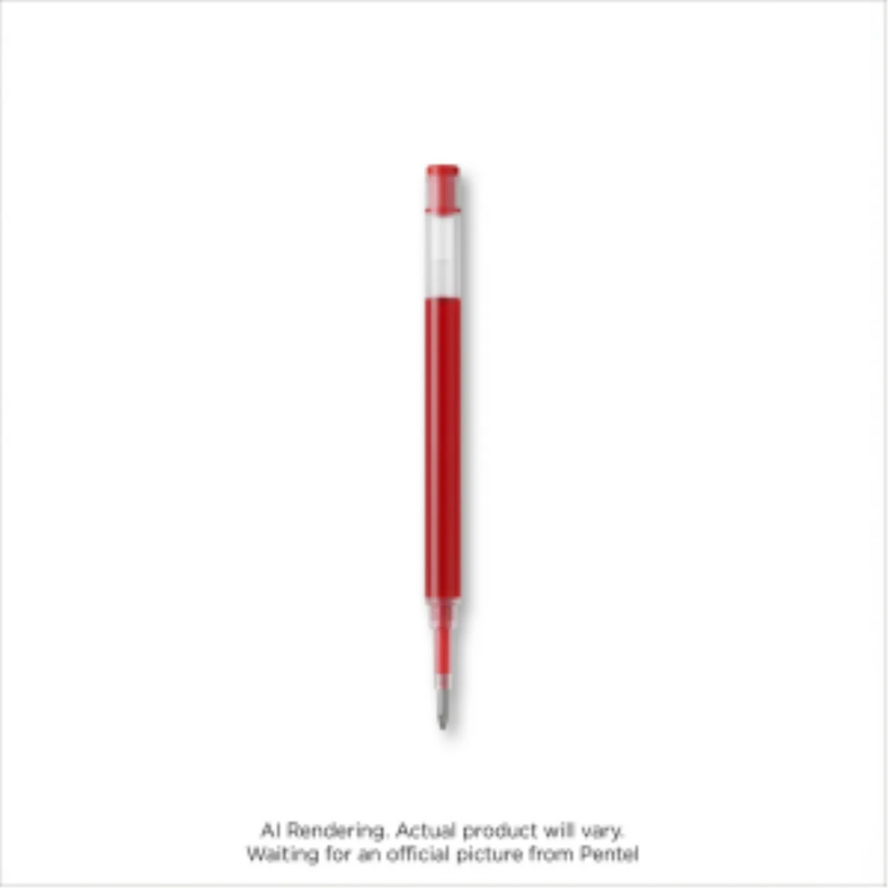 Refills for Pentel Floatune, Advanced Rollerball Retractable Pen, 0.5mm Tip, Red Ink