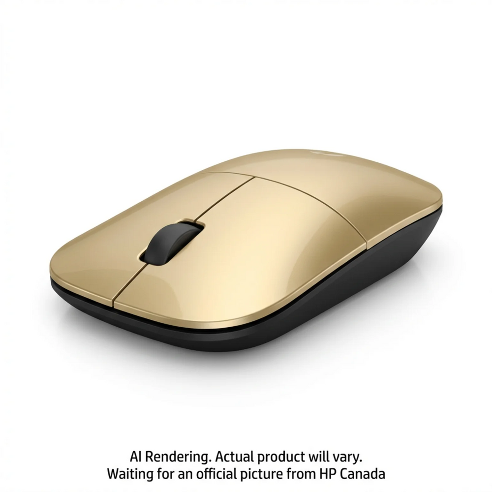 HP Z3700 Gold Wireless Mouse Canada - French Bilingual